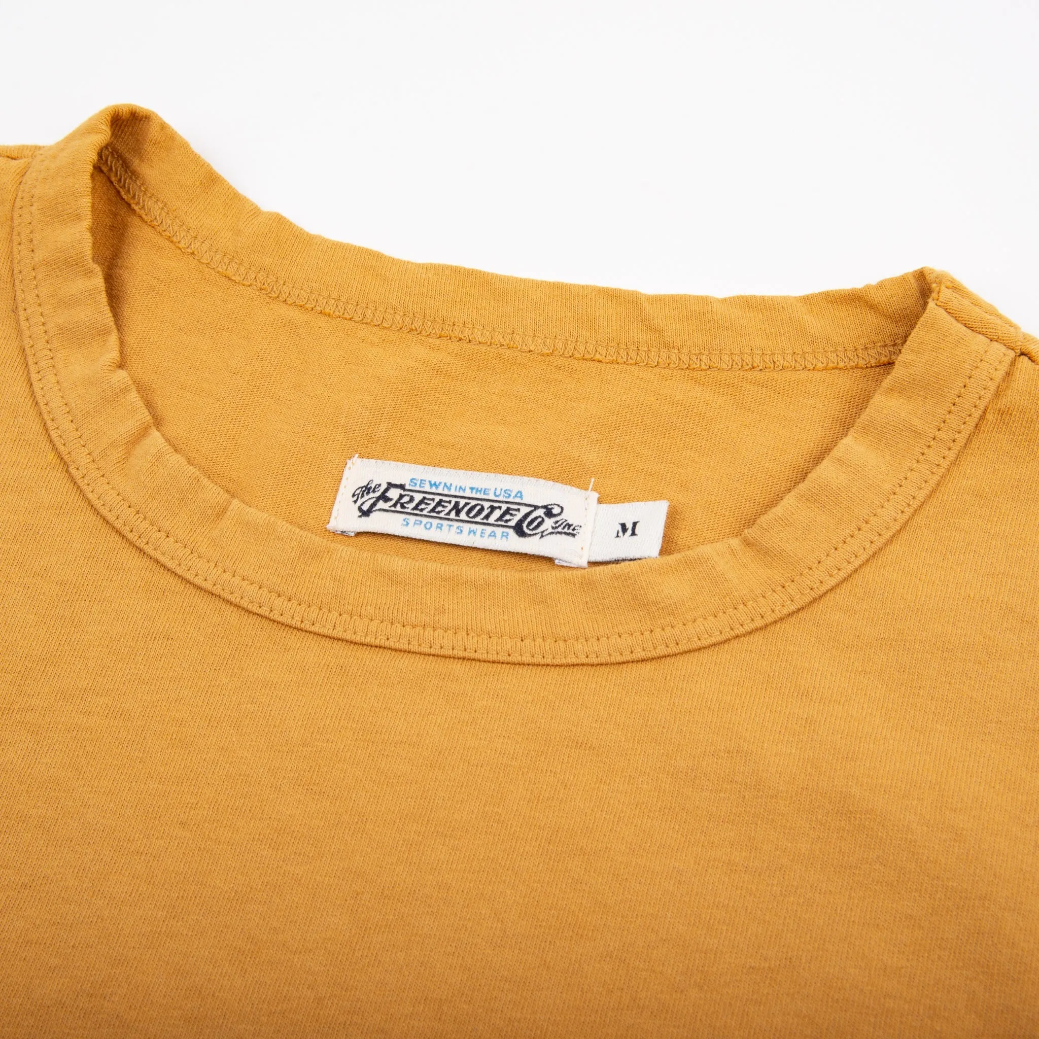 9 oz Pocket Tee | Mustard | Freenote Cloth sold by Man Ready product image thumbnail 2