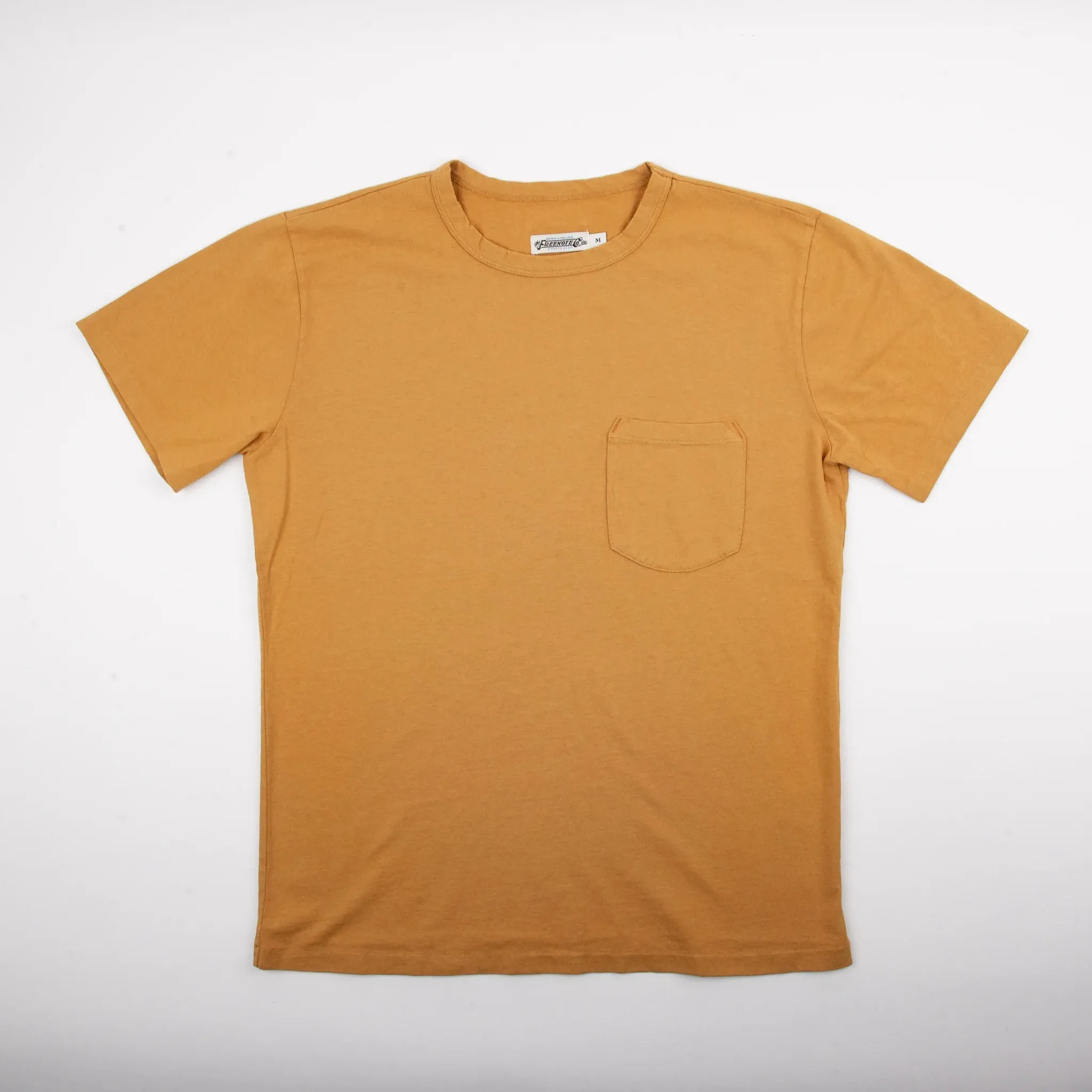 9 oz Pocket Tee | Mustard | Freenote Cloth sold by Man Ready