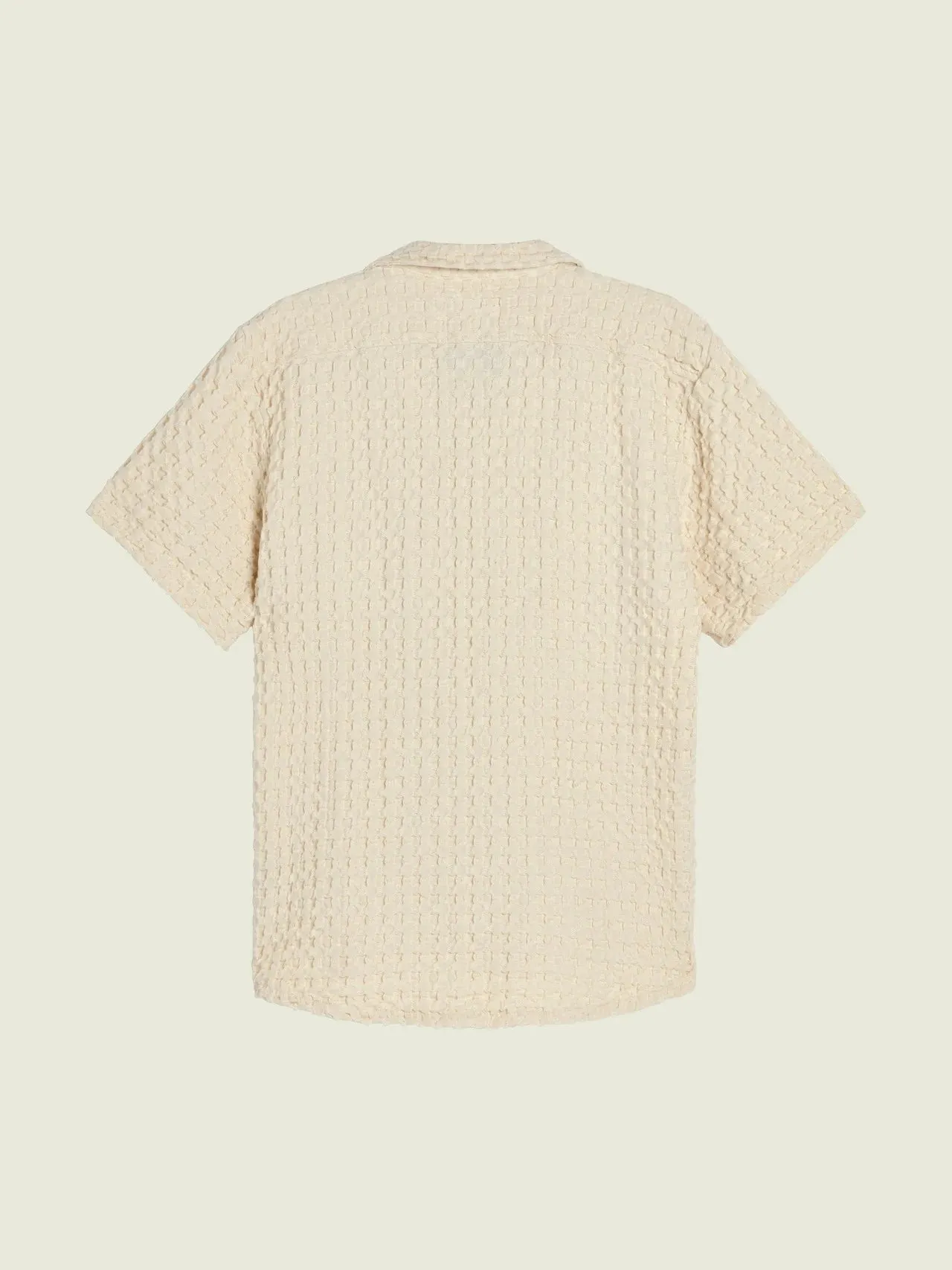 Cuba Waffle Shirt | Ecru | OAS Company sold by Man Ready product image thumbnail 2