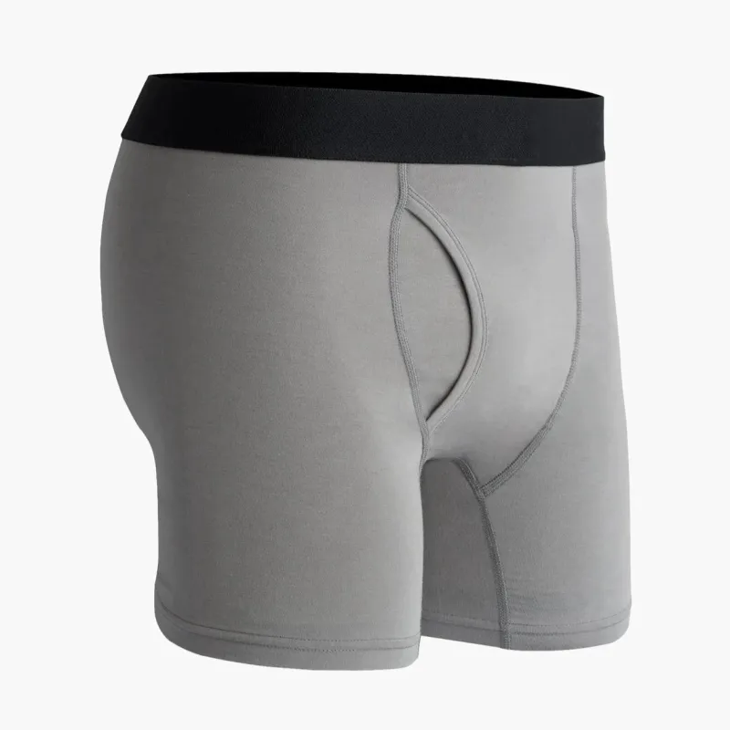 Lewis Boxer Brief | Grey | Richer Poorer sold by Man Ready