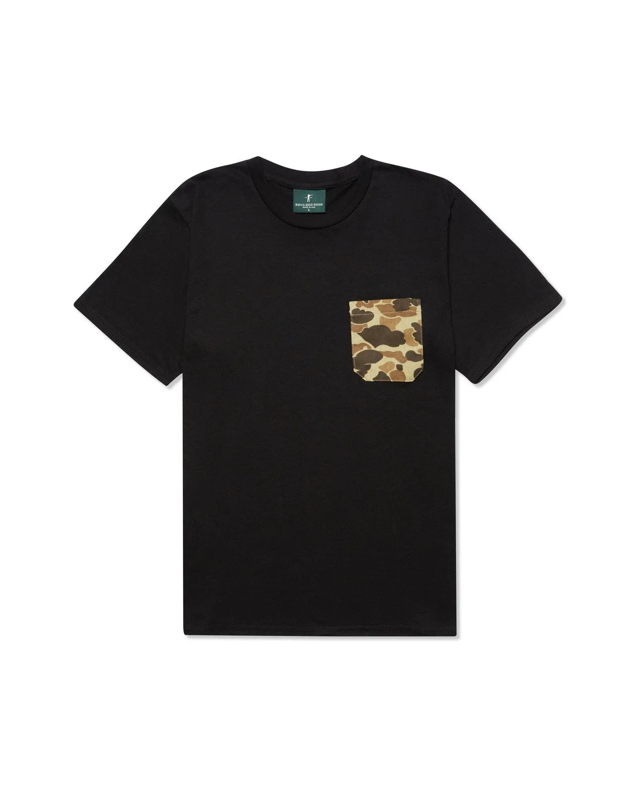 Original Camo Pocket Tee | Black | Ball and Buck sold by Man Ready