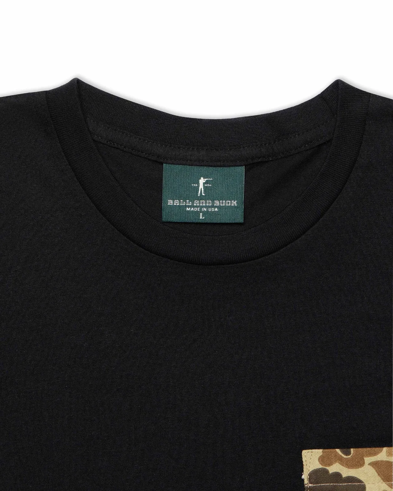 Original Camo Pocket Tee | Black | Ball and Buck sold by Man Ready product image thumbnail 2