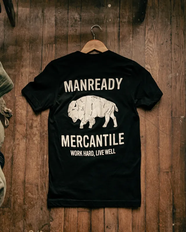 Graphic Tee | Big Bison | Black | Manready Mercantile sold by Man Ready