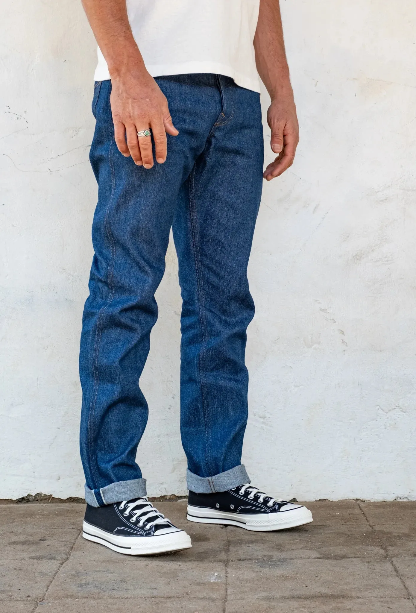 Rios Slim Straight | 12 oz. Vintage Blue | Freenote Cloth sold by Man Ready product image thumbnail 2