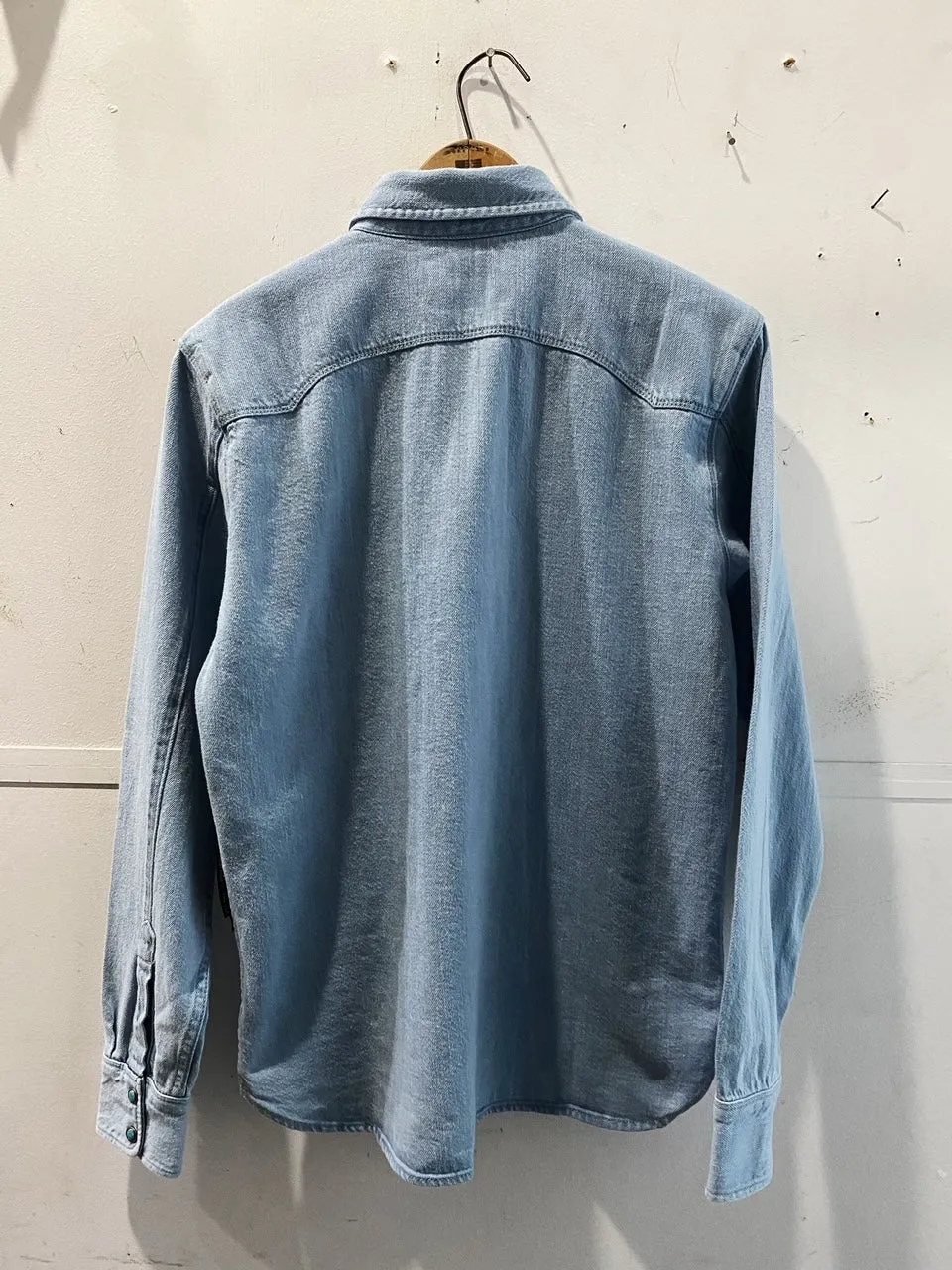 Modern Western Shirt | 11 oz Bleached Denim | Freenote Cloth sold by Man Ready product image thumbnail 2