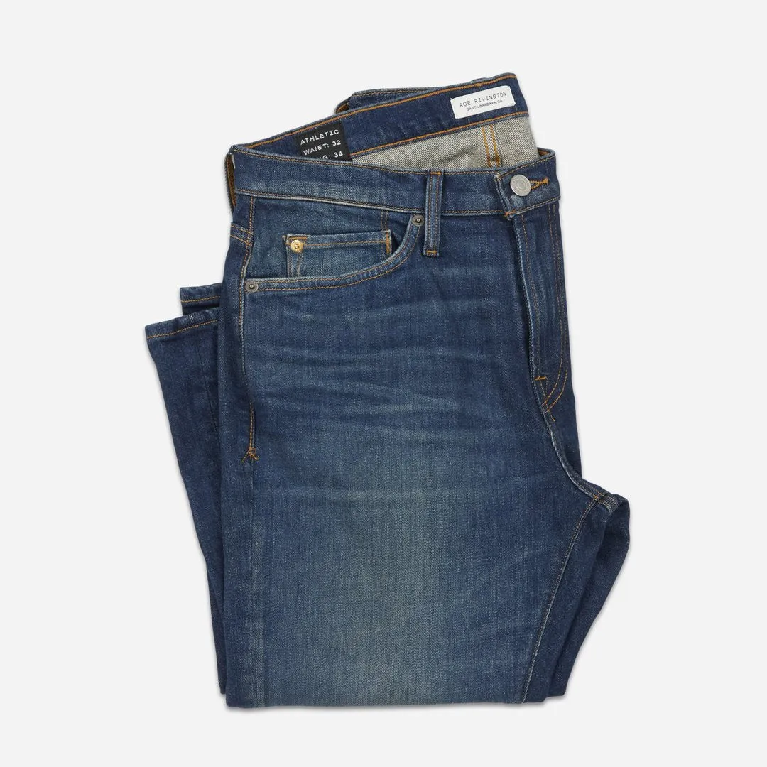 Athletic Taper Denim Jeans | Dirty Vintage | Ace Rivington sold by Man Ready product image thumbnail 4
