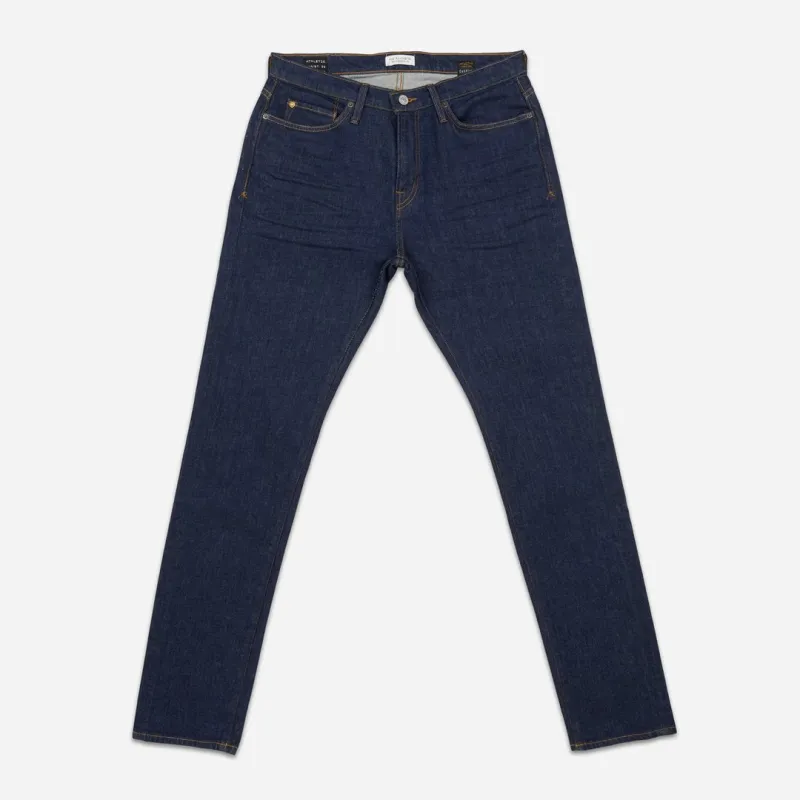 Athletic Taper Denim Jeans | Dark Clean | Ace Rivington sold by Man Ready