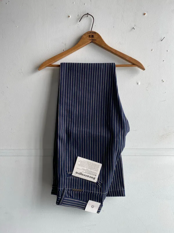 Swearengen Pant | Single Stripe Indigo | Indigofera sold by Man Ready