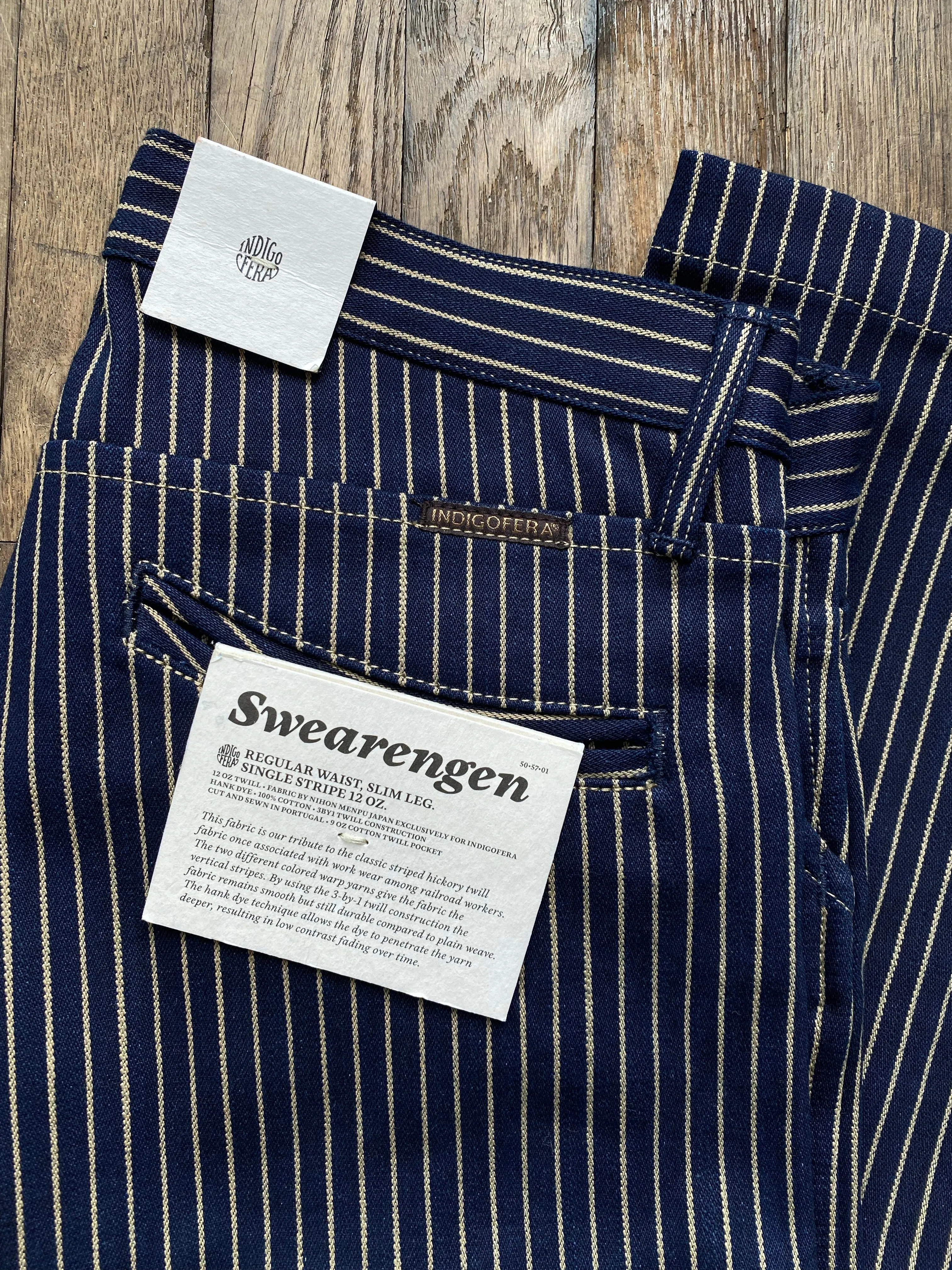 Swearengen Pant | Single Stripe Indigo | Indigofera sold by Man Ready product image thumbnail 2