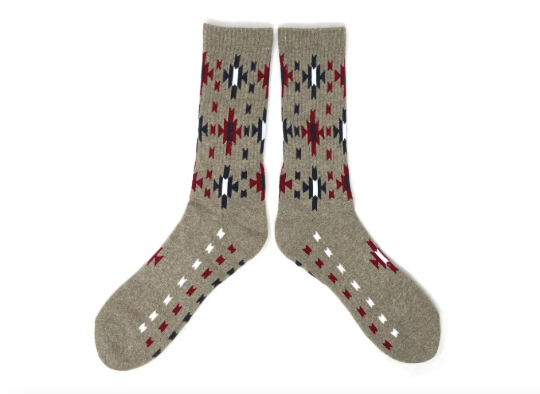 Sun Burst Socks | Heather grey | The Ampal Creative sold by Man Ready