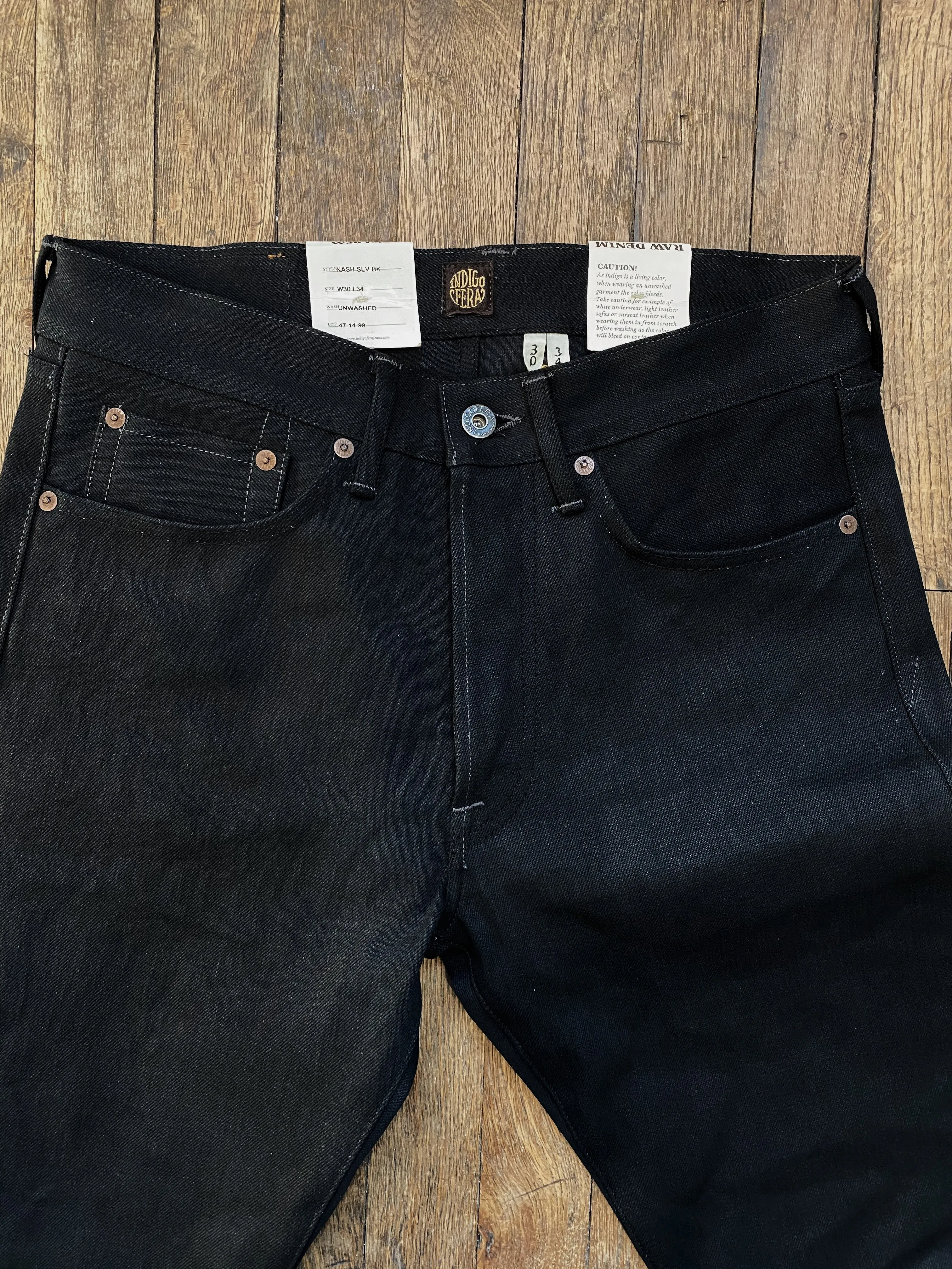 Nash Jeans | Gunpowder 14 oz Black | Indigofera sold by Man Ready product image thumbnail 3