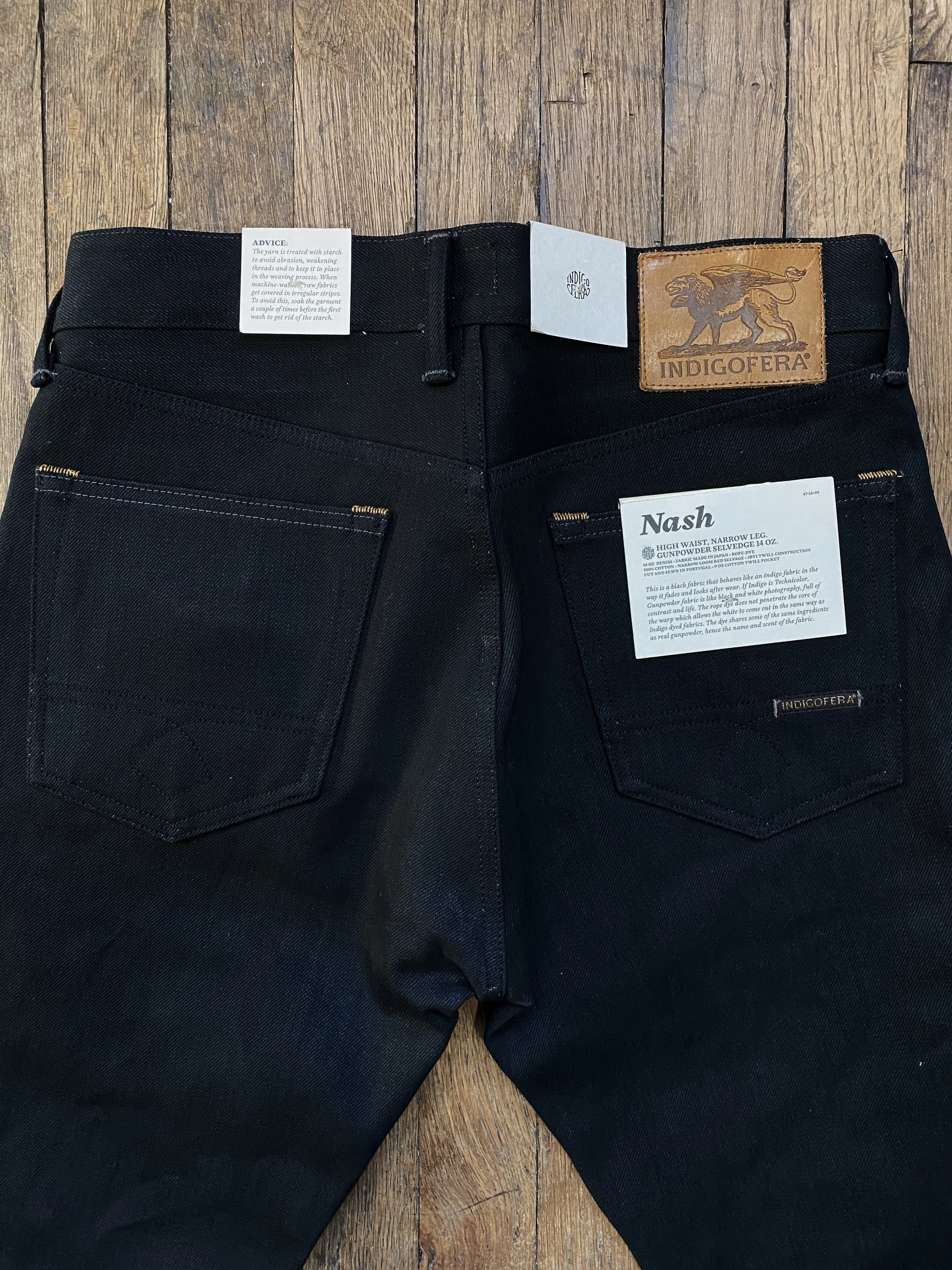 Nash Jeans | Gunpowder 14 oz Black | Indigofera sold by Man Ready product image thumbnail 2