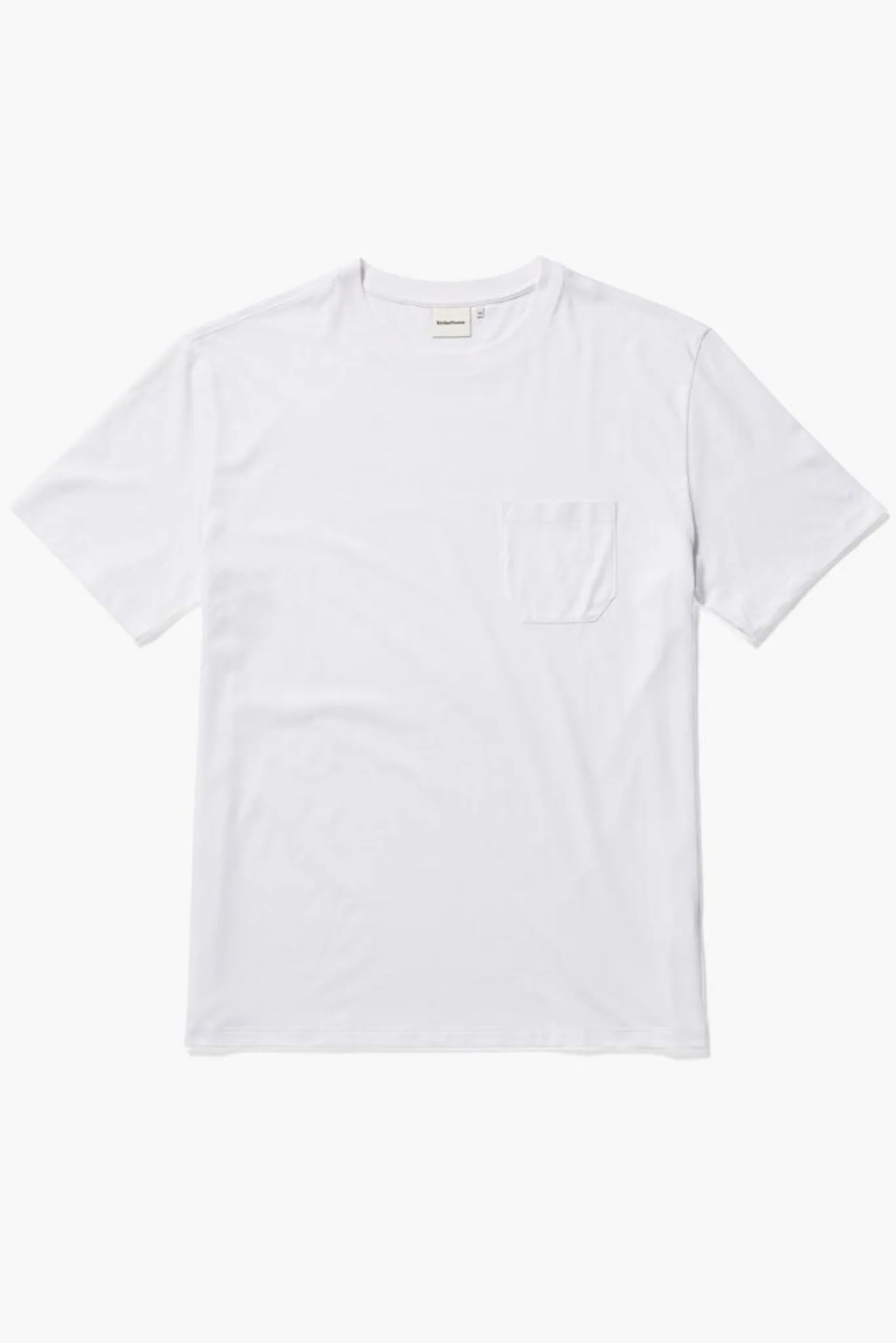 Men's Pima Crew Pocket Tee | White | Richer Poorer sold by Man Ready