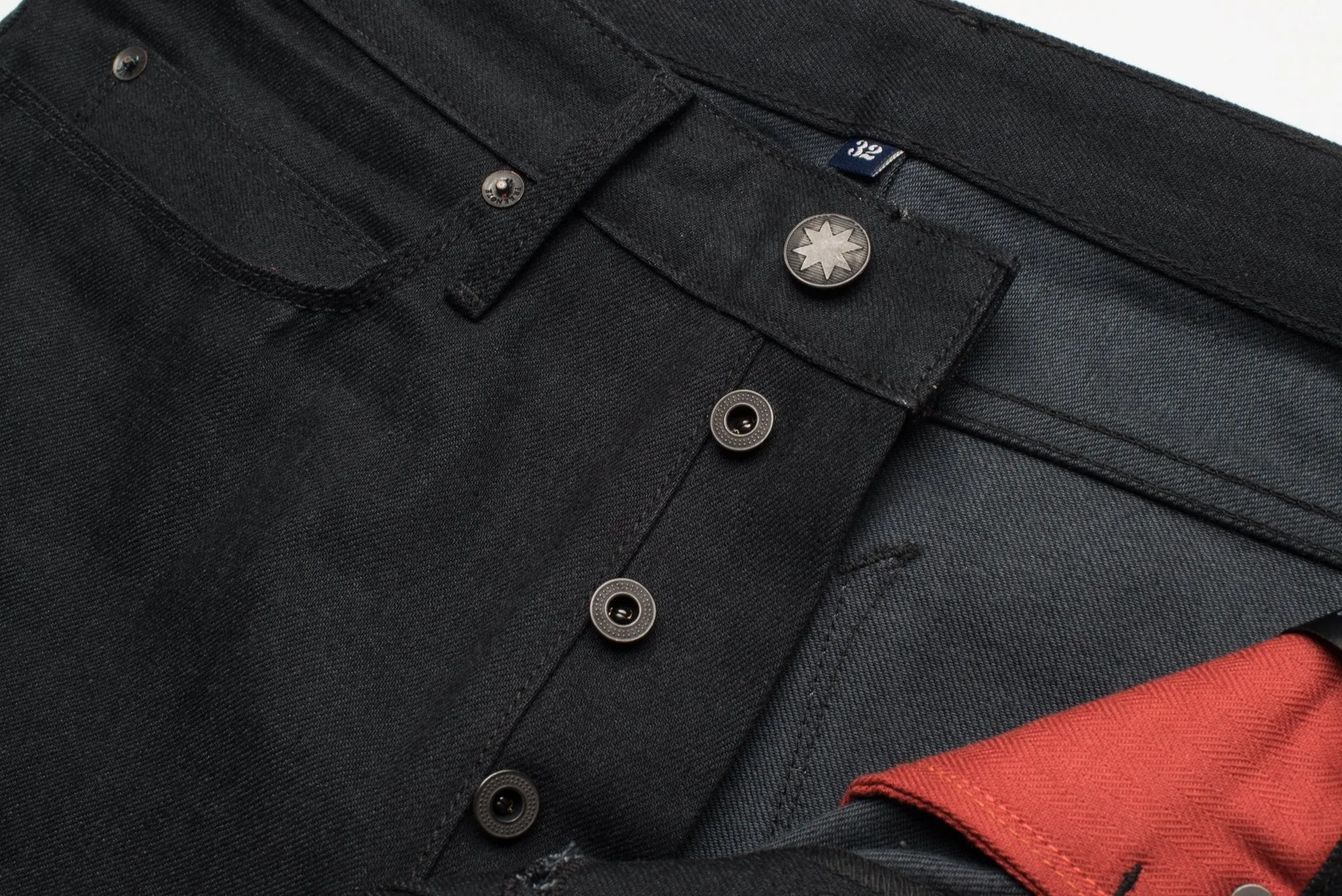 Portola Classic Taper | Black Grey 14oz Denim | Freenote Cloth sold by Man Ready product image thumbnail 3