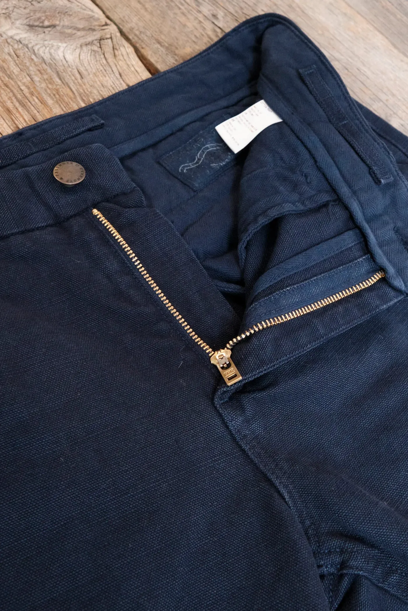 Workers Chino Slim Straight | 14 oz. Navy | Freenote Cloth sold by Man Ready product image thumbnail 3