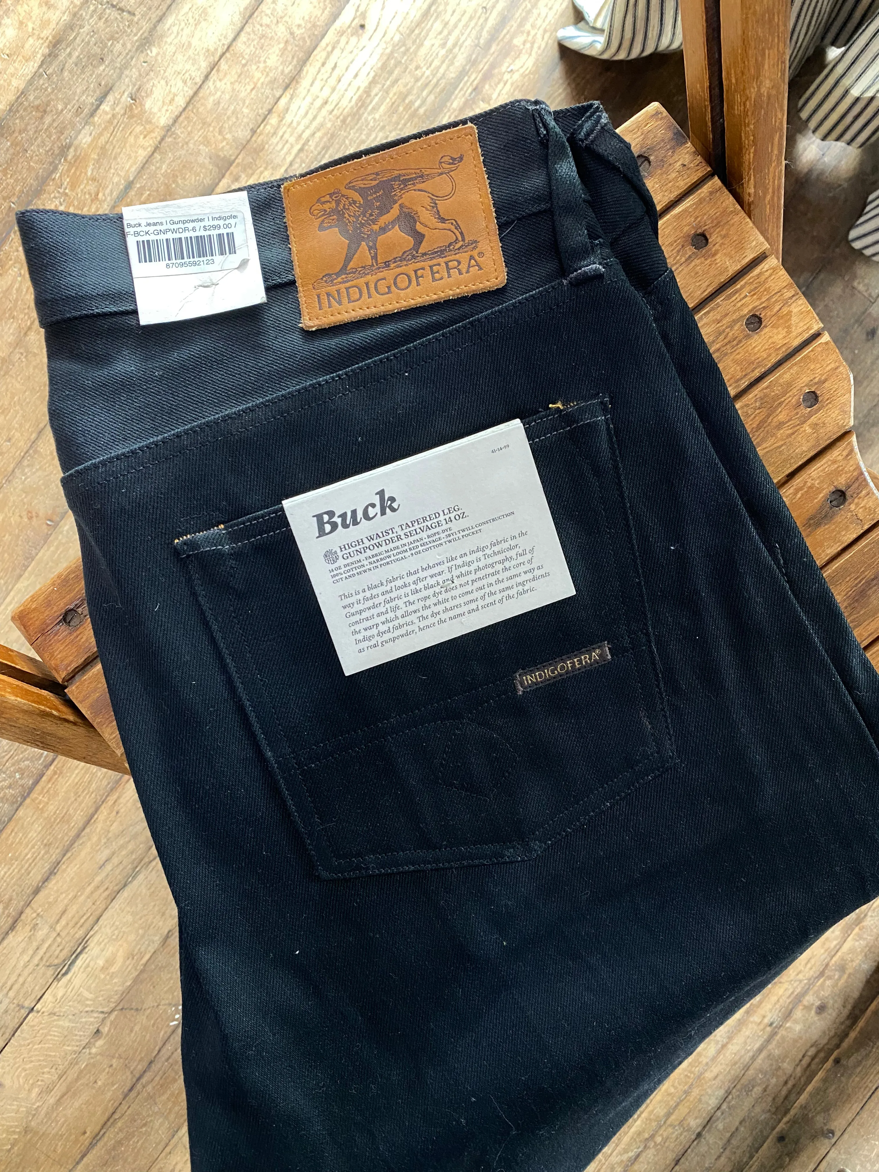 Buck Jeans | Gunpowder | Indigofera sold by Man Ready product image thumbnail 3