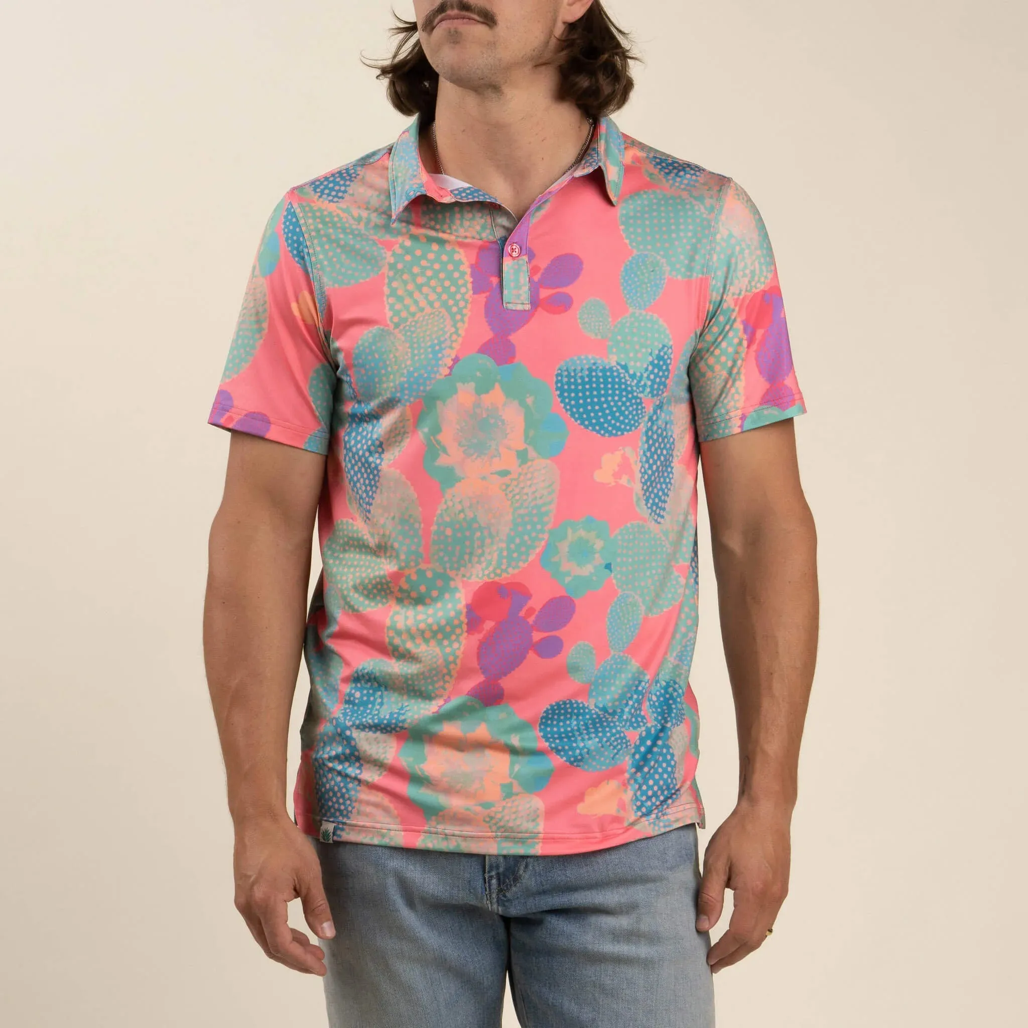 High Noon Performance Polo | Nopal Cosmico | Sendero Provisions Co sold by Man Ready product image thumbnail 3