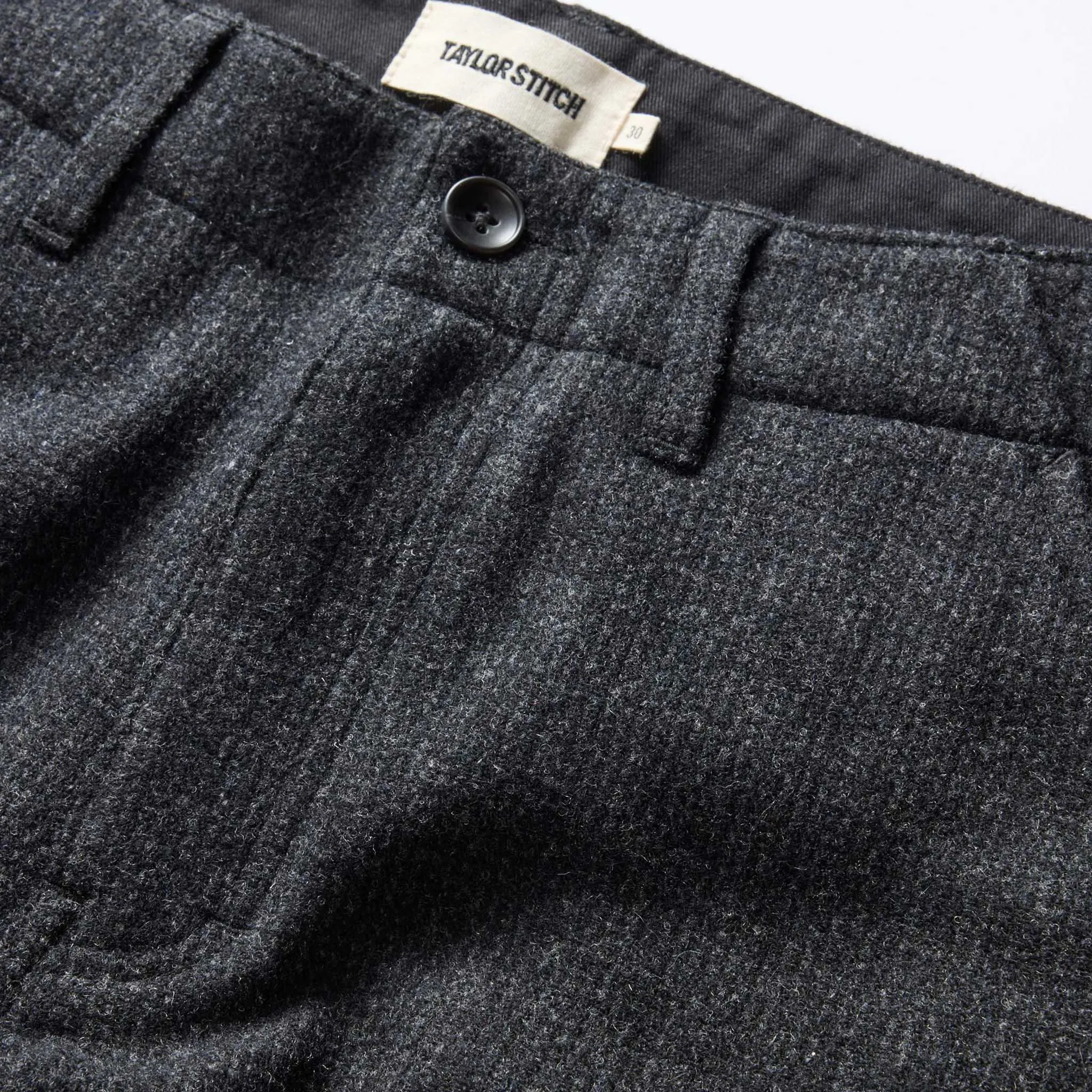 The Carnegie Pant | Heather Charcoal Wool | Taylor Stitch sold by Man Ready product image thumbnail 3