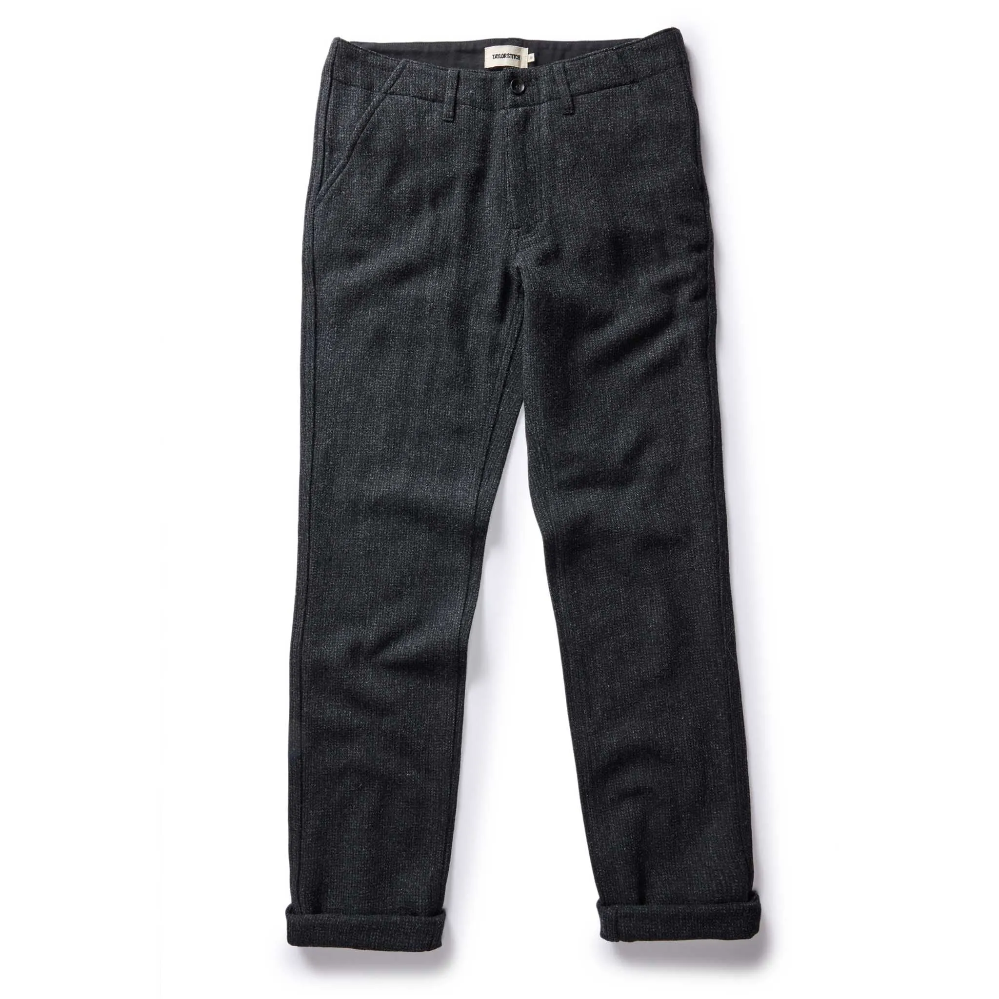 The Carnegie Pant | Heather Charcoal Wool | Taylor Stitch sold by Man Ready product image thumbnail 2