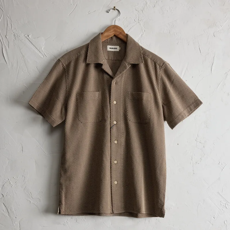 The Conrad Shirt | Cocoa Dobby | Taylor Stitch sold by Man Ready