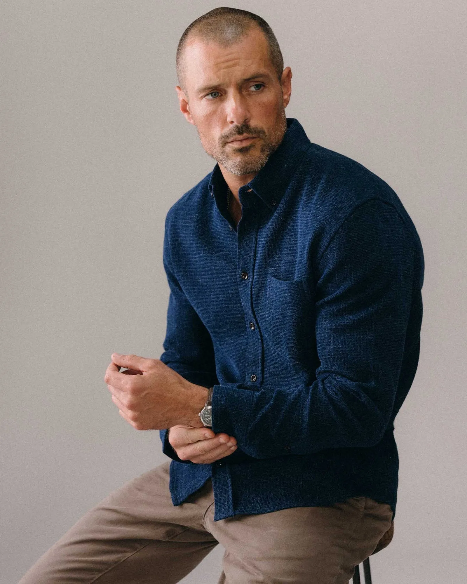 The Jack | Rinsed Indigo Waffle | Taylor Stitch sold by Man Ready product image thumbnail 5