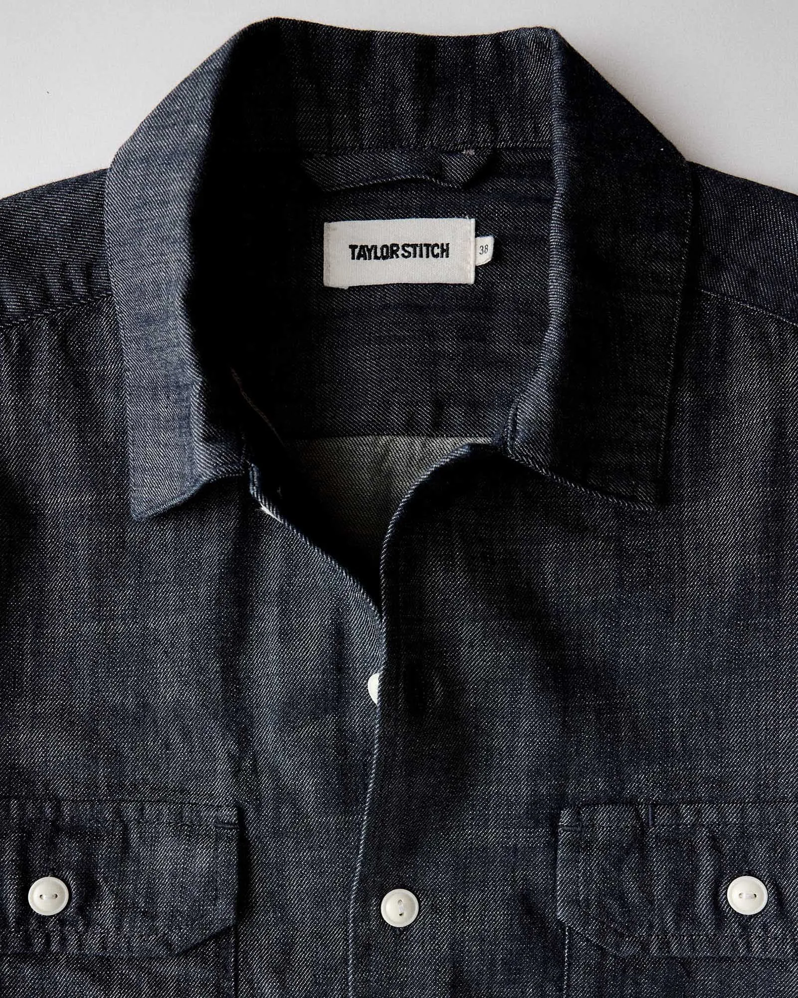 The S/S Mechanic Shirt | Rinsed Indigo Denim | Taylor Stitch sold by Man Ready product image thumbnail 3