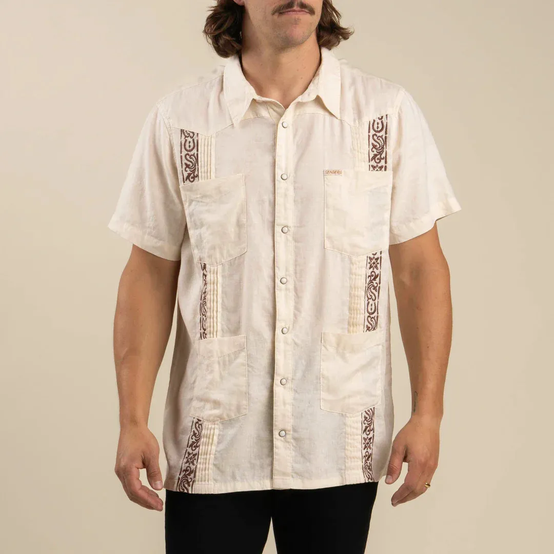 Caballero Guayabera | Vintage White | Sendero Provisions Co sold by Man Ready product image thumbnail 3