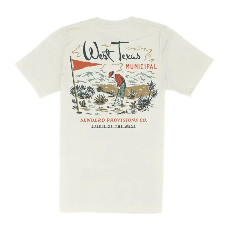 West Texas Municipal Tee | Vintage White | Sendero Provisions Co sold by Man Ready