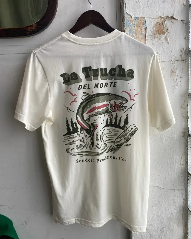 Del Norte Tee | Vintage White & Green | Sendero Provisions Co. sold by Man Ready