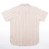 Calico S/S Shirt | Brown Stripe | Freenote Cloth sold by Man Ready