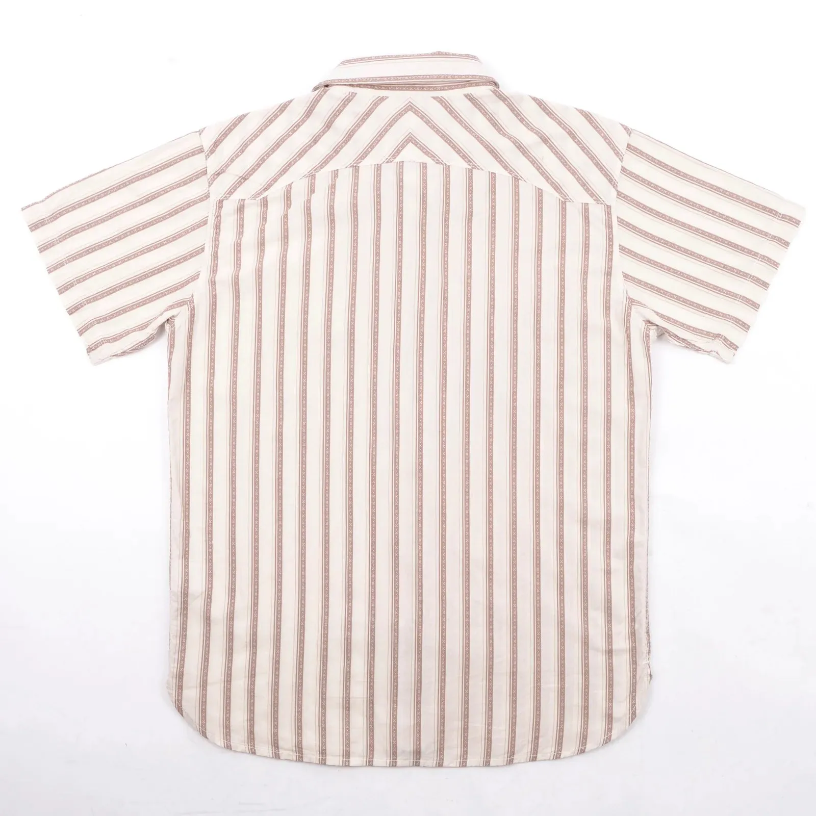 Calico S/S Shirt | Brown Stripe | Freenote Cloth sold by Man Ready product image thumbnail 2