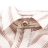 Calico S/S Shirt | Brown Stripe | Freenote Cloth sold by Man Ready