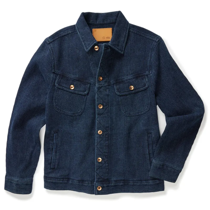 The Long Haul Jacket | Indigo Waffle | Taylor Stitch sold by Man Ready