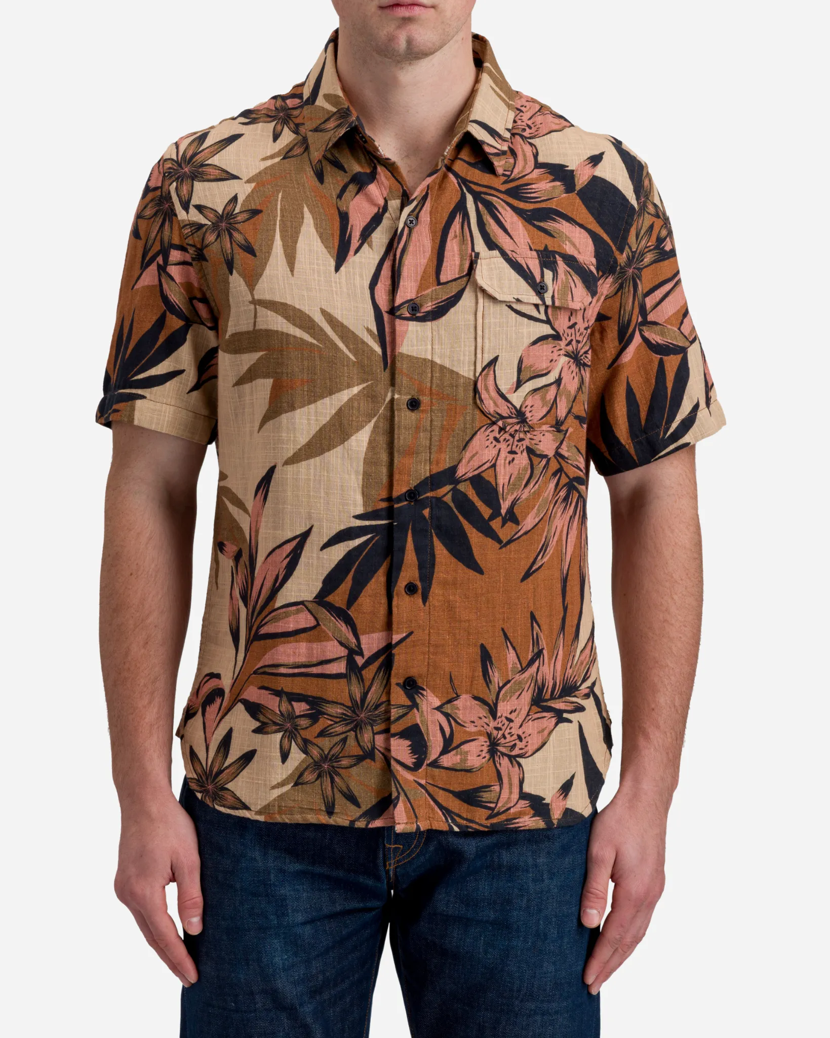 Double Gauze Camp Shirt | Camo | Ace Rivington sold by Man Ready product image thumbnail 2