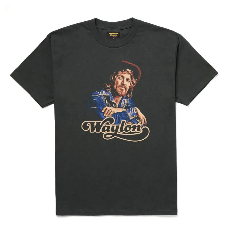 Heritage Tee | Vintage Black | Seager Co. x Waylon Jennings sold by Man Ready