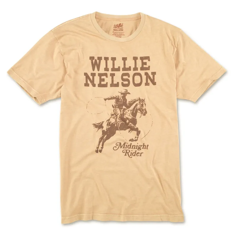 Red Label Pigment Shirt | Willie Nelson | American Needle sold by Man Ready
