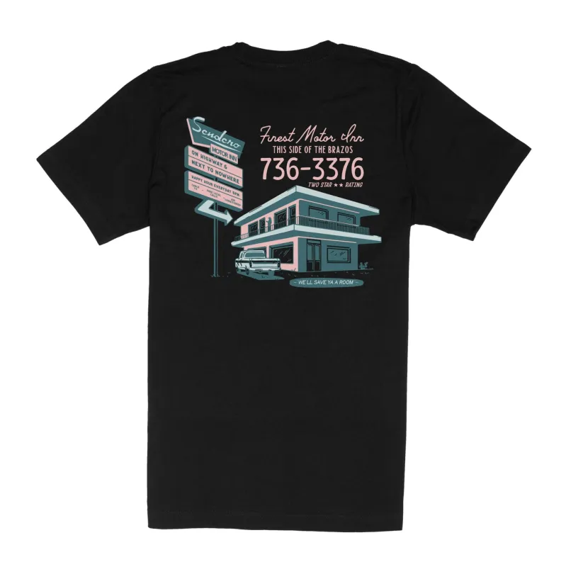 Motor Inn Tee | Black | Sendero Provisions Co sold by Man Ready