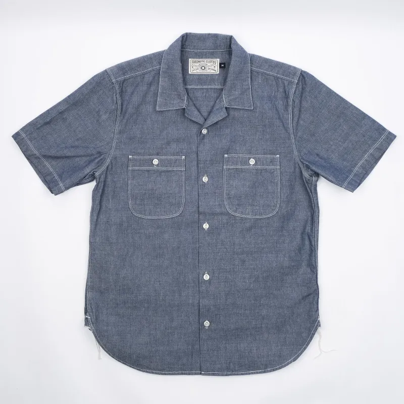 Dayton Shirt | Chambray | Freenote Cloth sold by Man Ready