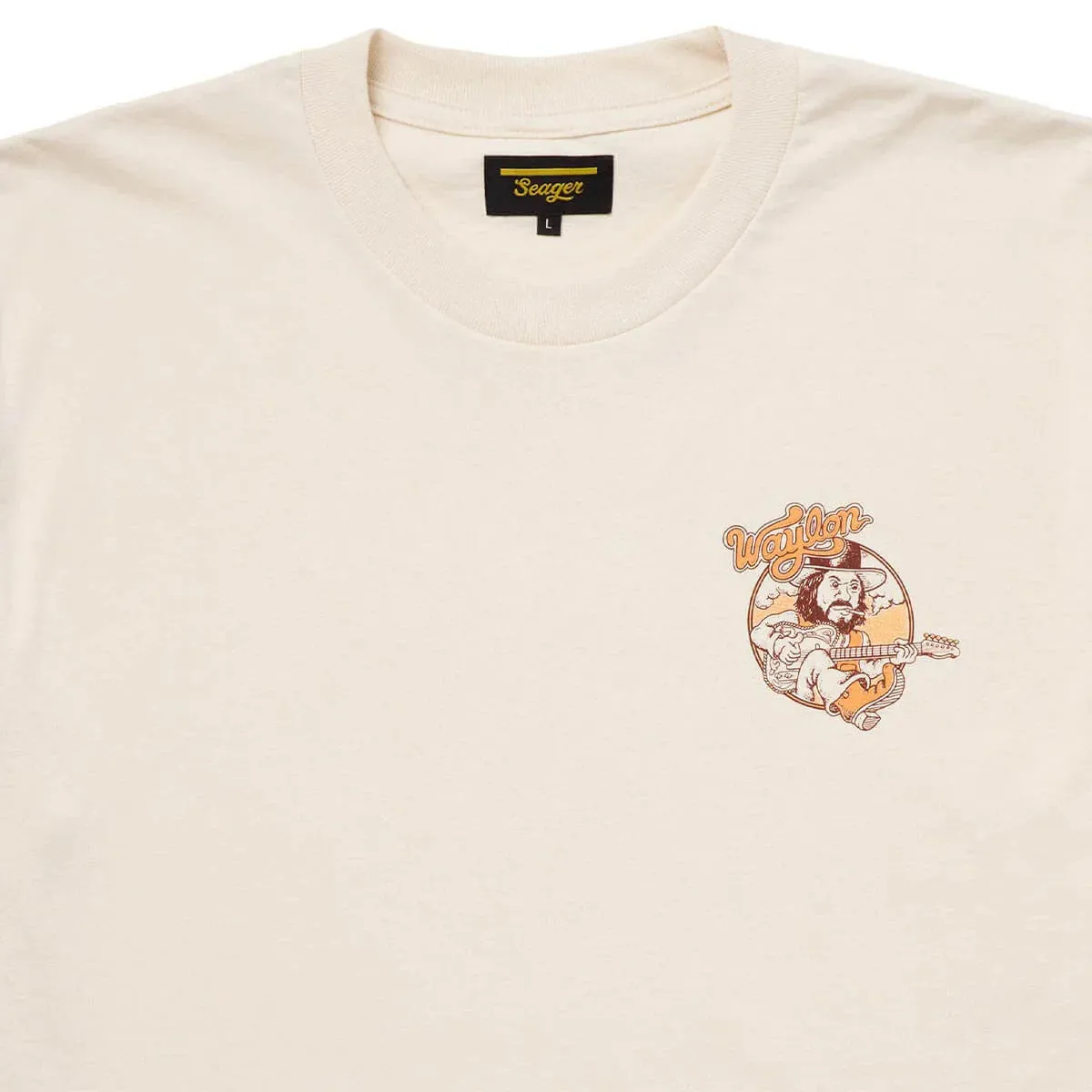 Only Daddy That'll Walk the Line Tee | Vintage White | Seager Co. x Waylon Jennings sold by Man Ready product image thumbnail 4