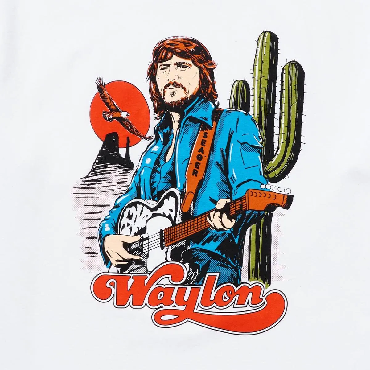 Waylon Tee | White | Seager Co. x Waylon Jennings sold by Man Ready product image thumbnail 2