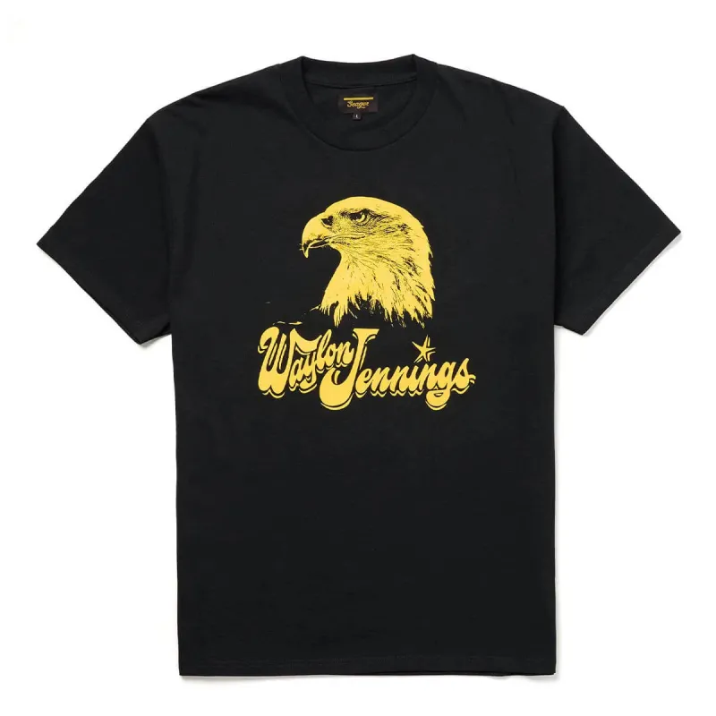 Eagle Tee | Vintage Black | Seager Co. x Waylon Jennings sold by Man Ready