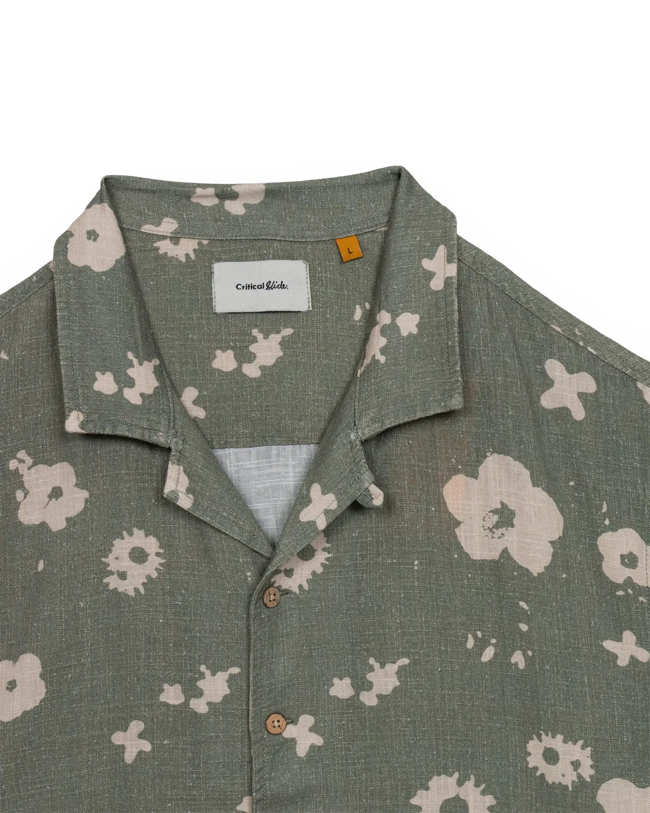 Splatter Resort Shirt | Green | Critical Slide sold by Man Ready product image thumbnail 3