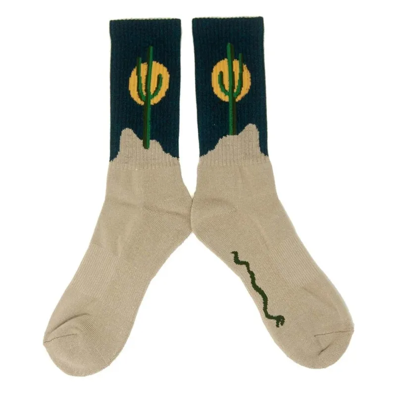 Sunset Cactus Socks | The Ampal Creative sold by Man Ready