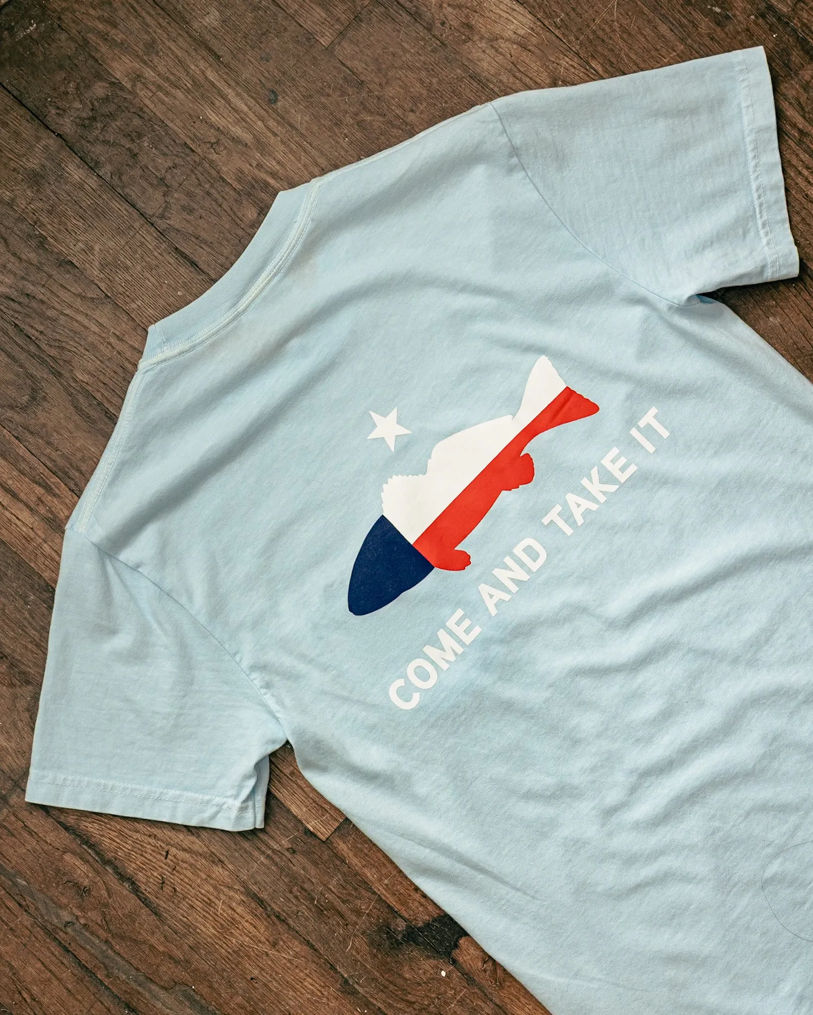Graphic Pocket Tee | Come and Take It | Hydrangea Blue | Manready Mercantile sold by Man Ready product image thumbnail 2