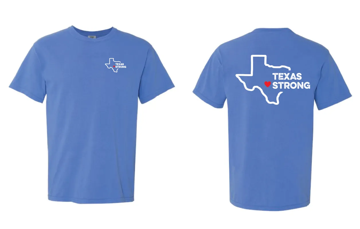 Texas Strong Tee | Sky Blue | Manready Mercantile sold by Man Ready
