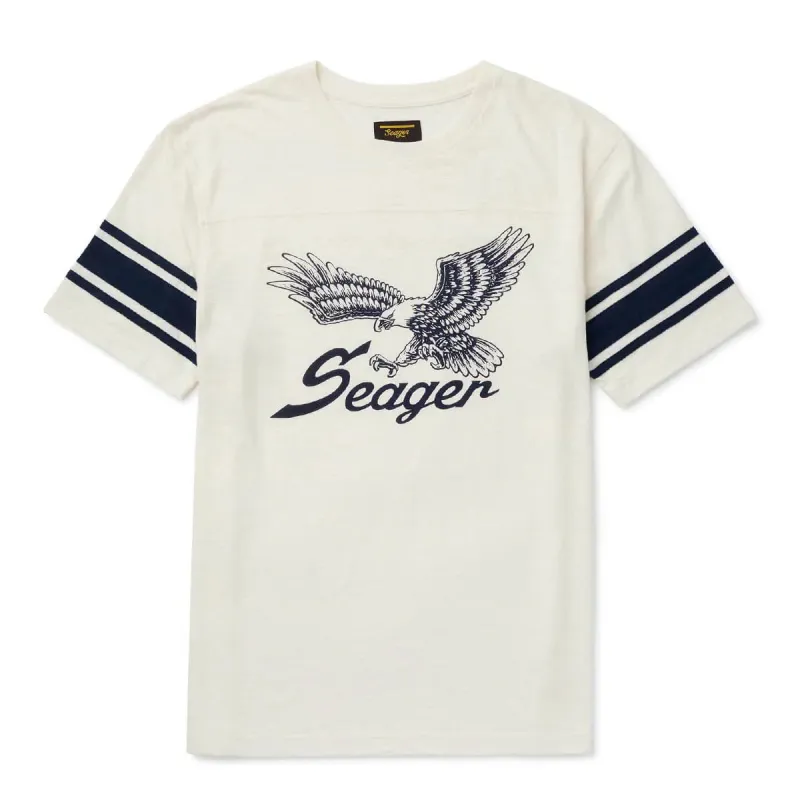 Riggins Crew Tee | White | Seager Co. sold by Man Ready