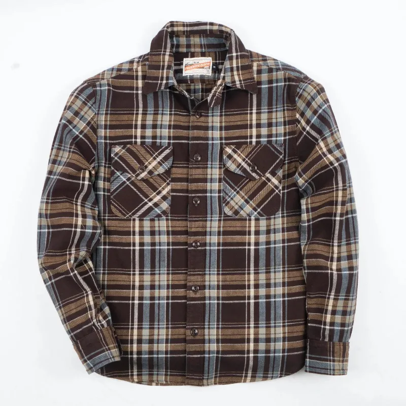 Wells Shirt | Bark | Freenote Cloth sold by Man Ready