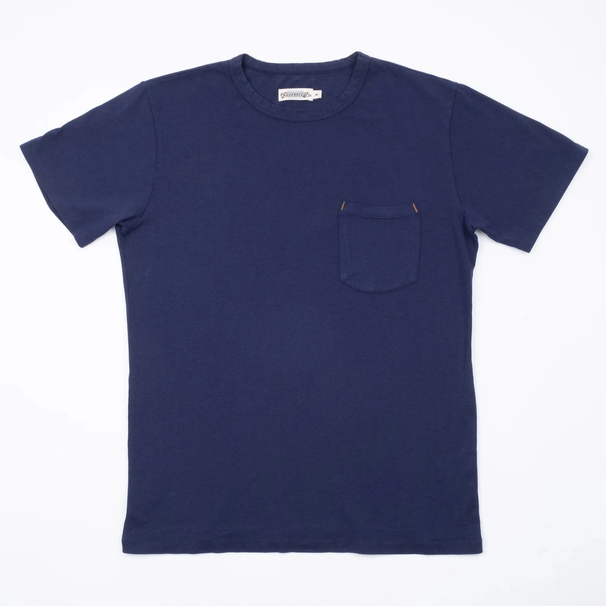 9 oz Pocket Tee | Navy | Freenote Cloth sold by Man Ready