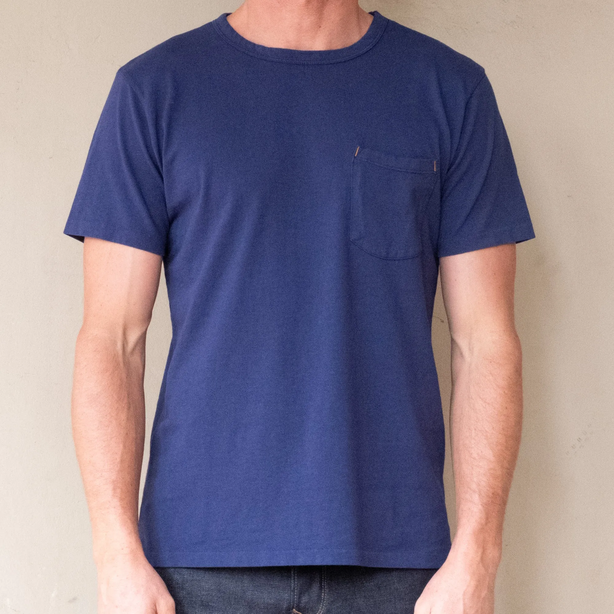 9 oz Pocket Tee | Navy | Freenote Cloth sold by Man Ready product image thumbnail 2