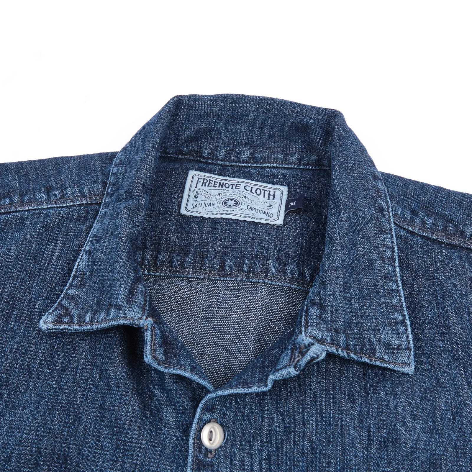 Dayton S/S Shirt | Indigo | Freenote Cloth sold by Man Ready product image thumbnail 4